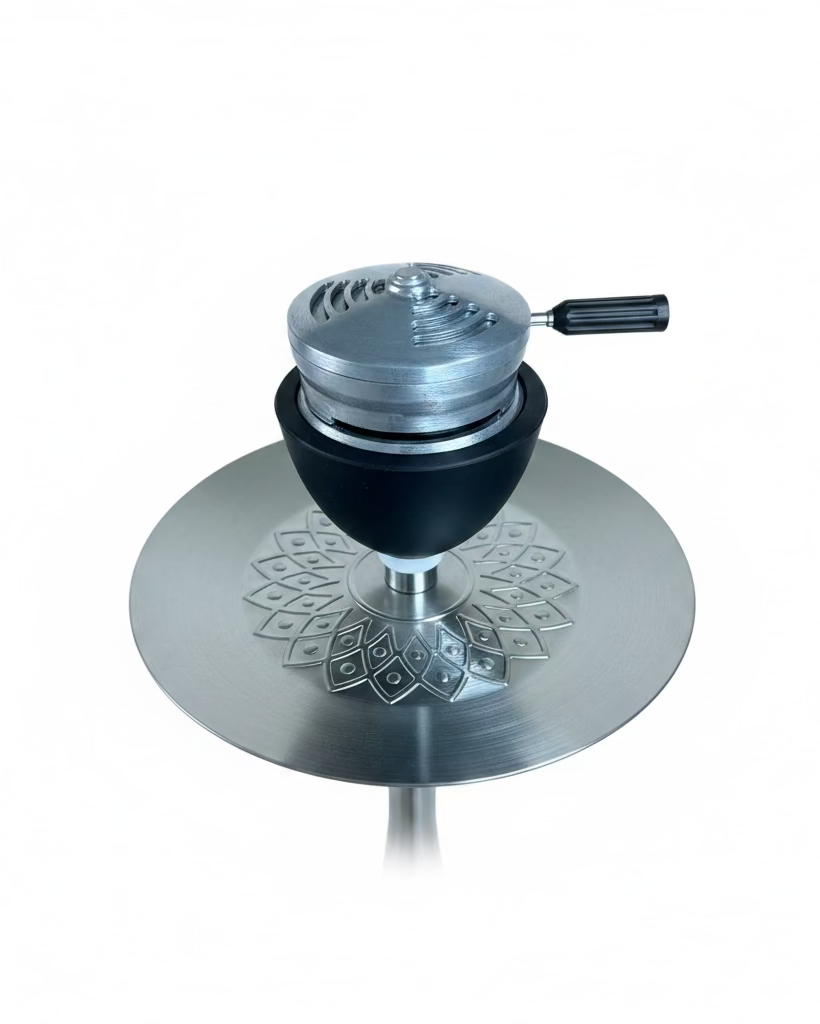 Black Car Wheel Shisha Pot