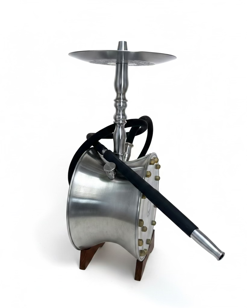 Black Car Wheel Shisha Pot