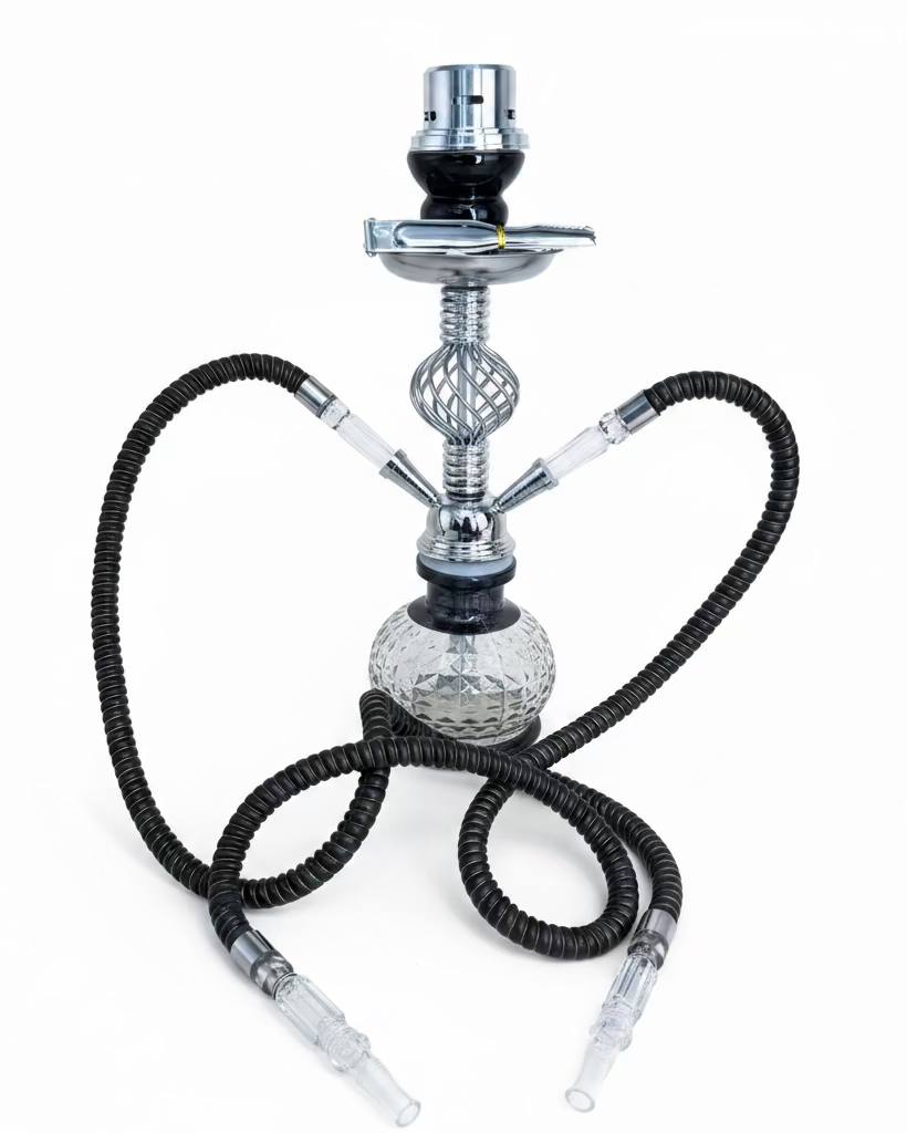 Black & Silver Mini Shisha Pot