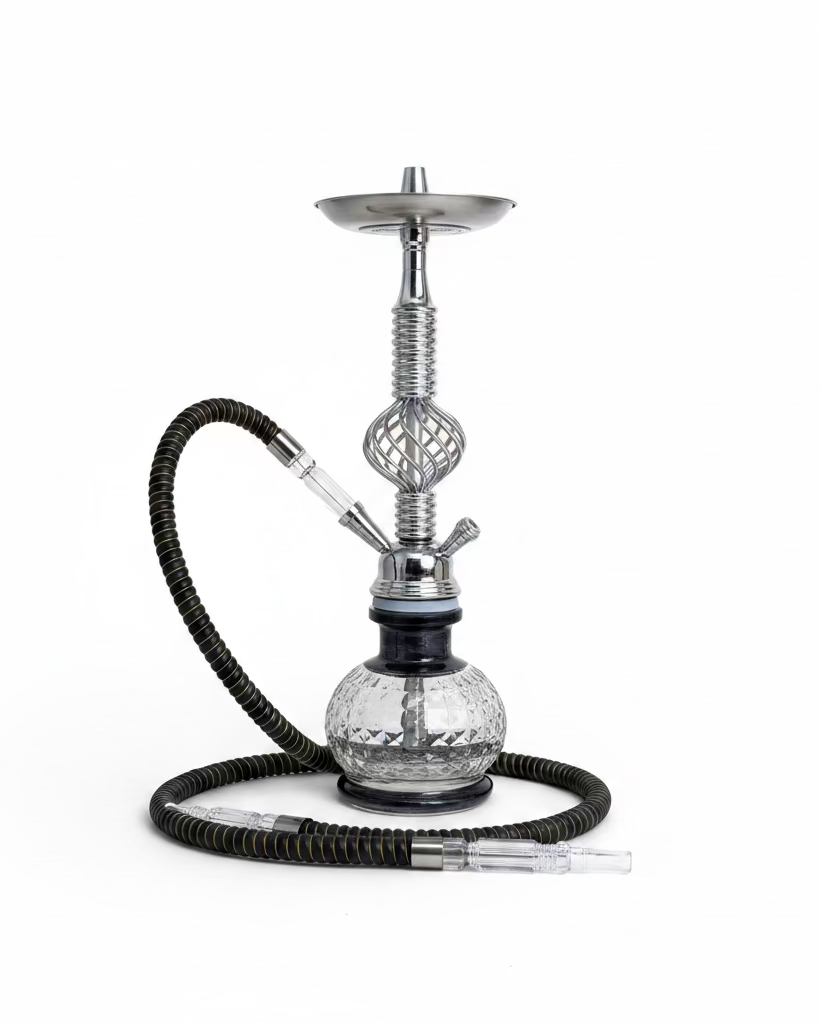 Black & Silver Mini Shisha Pot