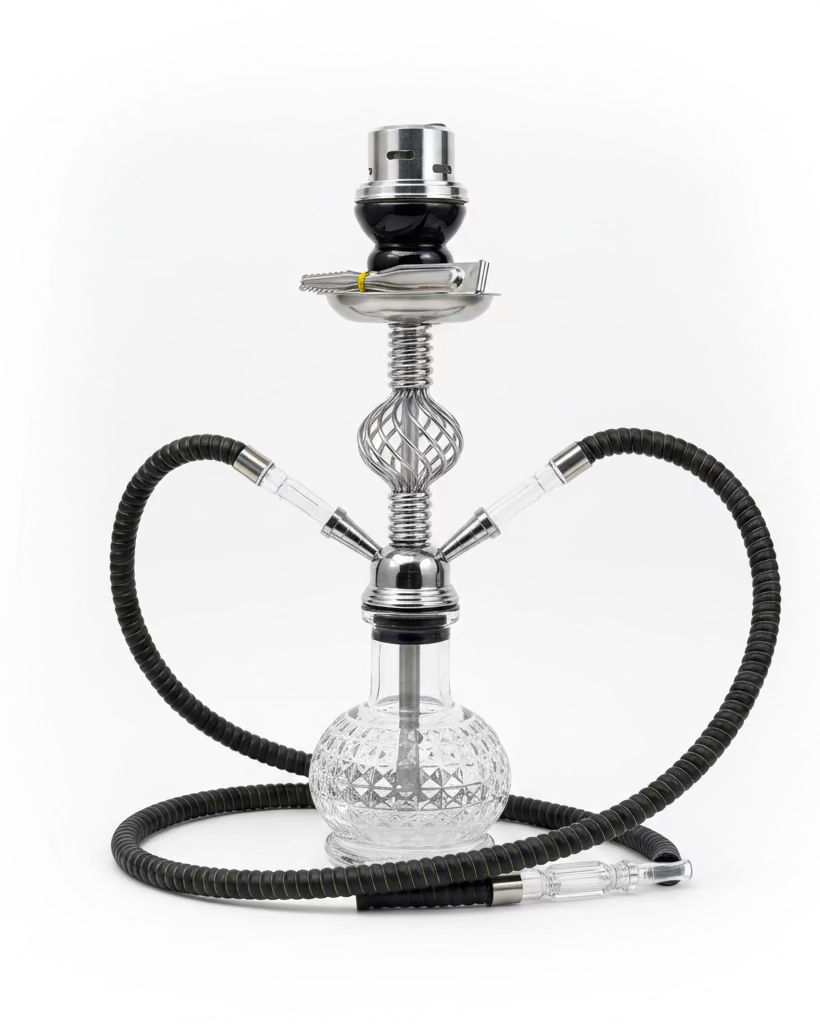 Black & Silver Mini Shisha Pot