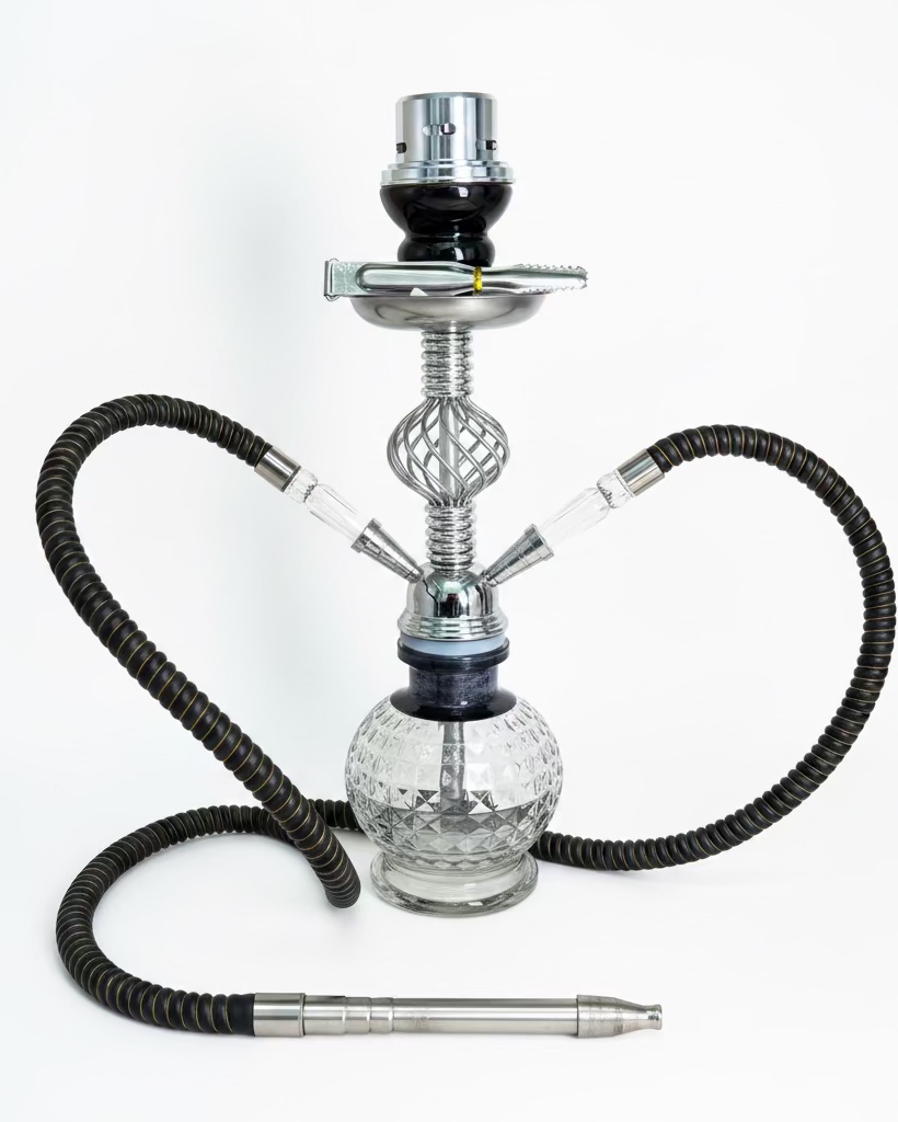 Black & Silver Mini Shisha Pot