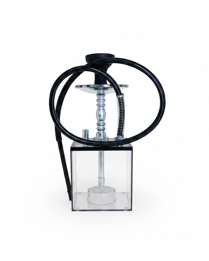 Square Transparent Shisha Pot
