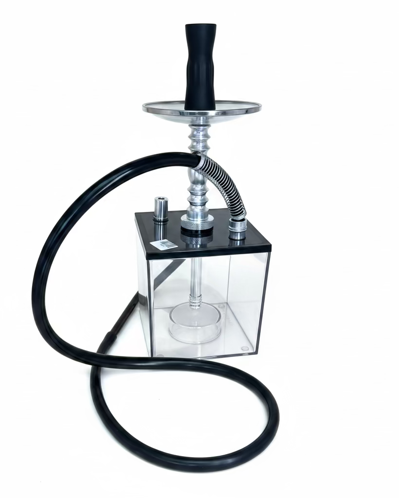 Square Transparent Shisha Pot
