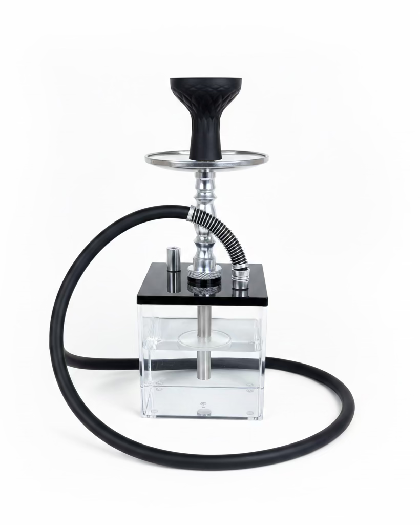 Square Transparent Shisha Pot