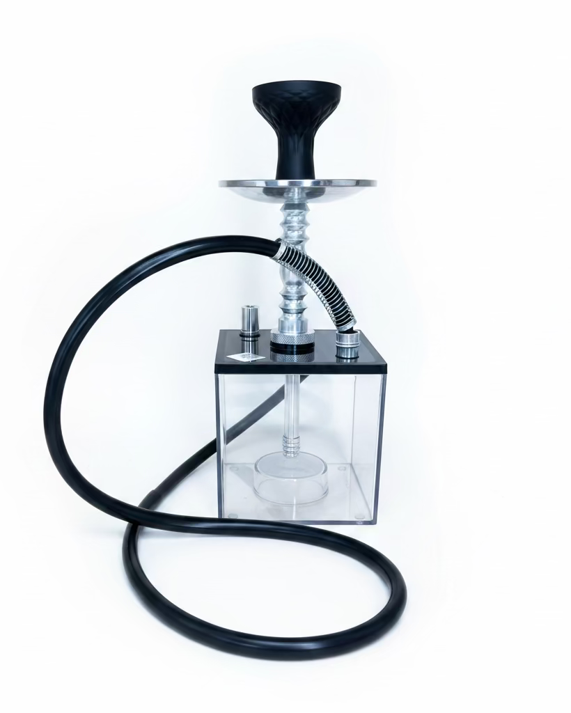 Square Transparent Shisha Pot