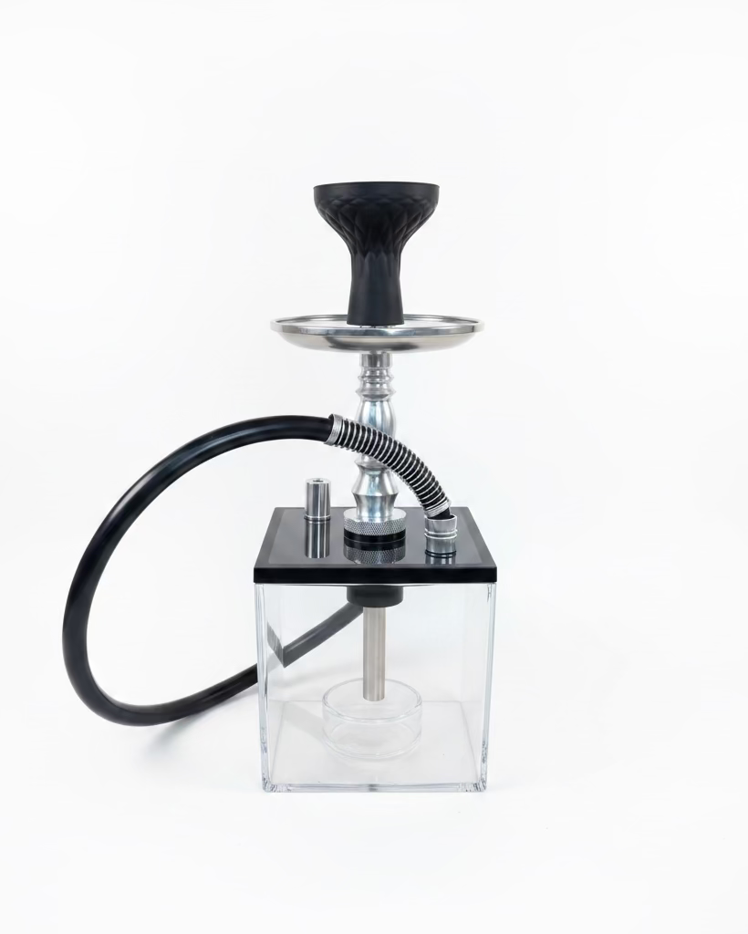 Square Transparent Shisha Pot