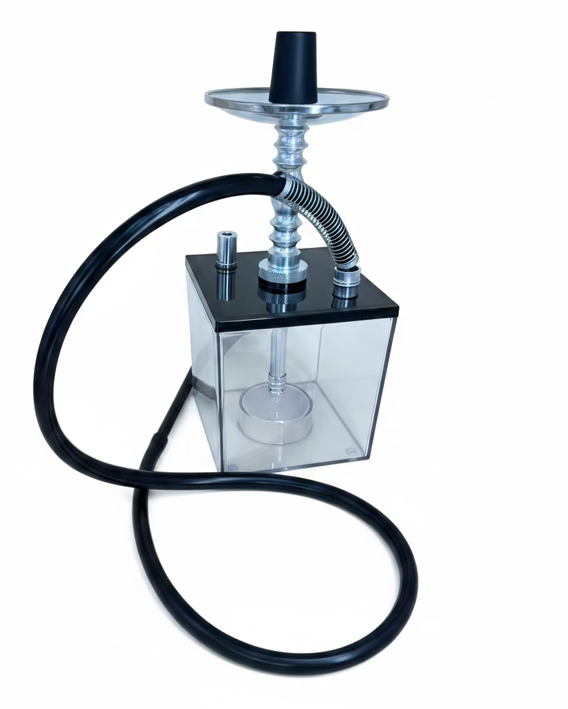 Square Transparent Shisha Pot