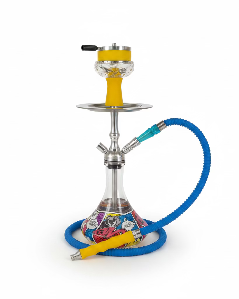 Yellow Car Wheel Shisha Pot