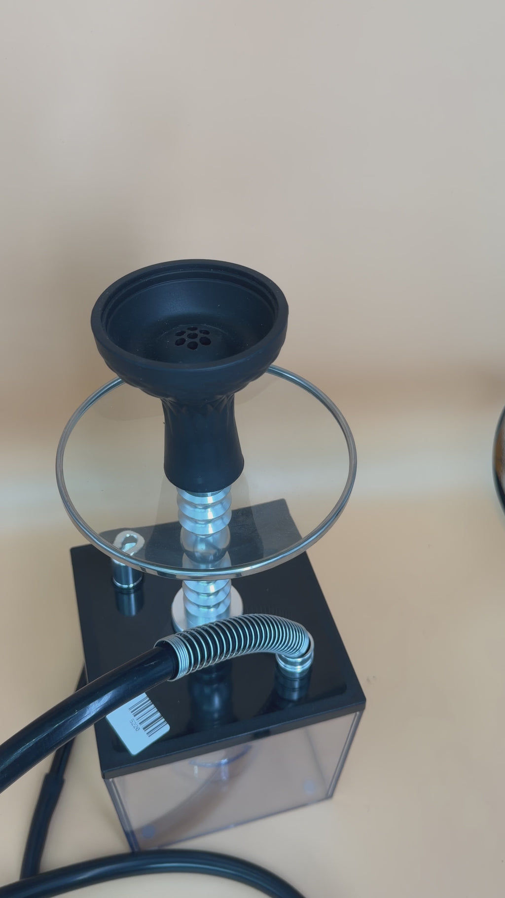 Square Transparent Shisha Pot