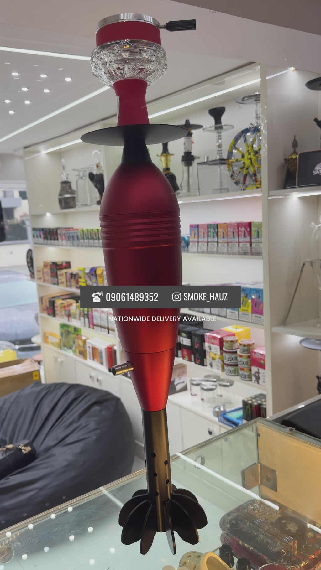 Space Rocket Shisha Pot